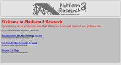 Desktop Screenshot of platform3research.com