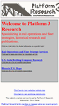 Mobile Screenshot of platform3research.com